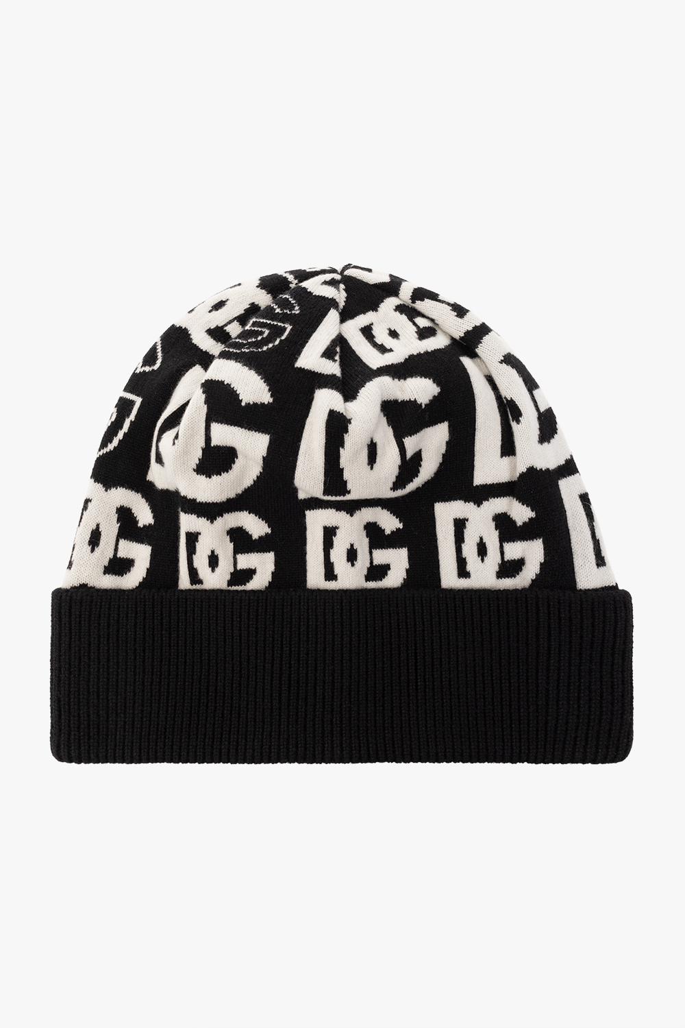 帽子 DOLCE&GABBANA beanie Logo cotton beanie in white - Dolce Gabbana | Mytheresa